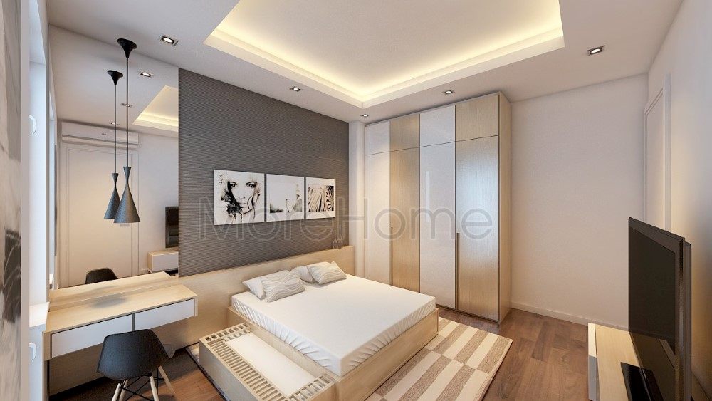 Thiết kế nội thất phòng ngủ Master chung cư Sunny Plaza